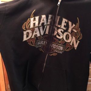 Harley Davidson zip up sweatshirt